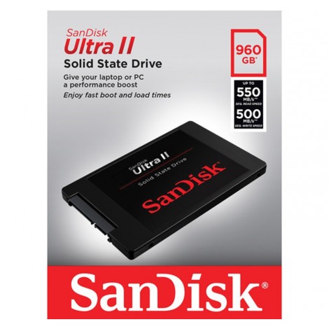 SanDisk Ultra II 960GB SSD Solid State Drive SATA III 6G/s 2.5" SDSSDHII-960G