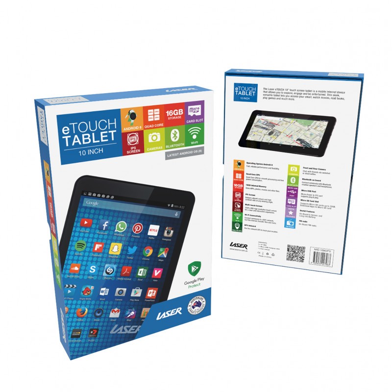 Laser 10 Inch Quad Core Android 8 Ips Tablet Mid1090ips