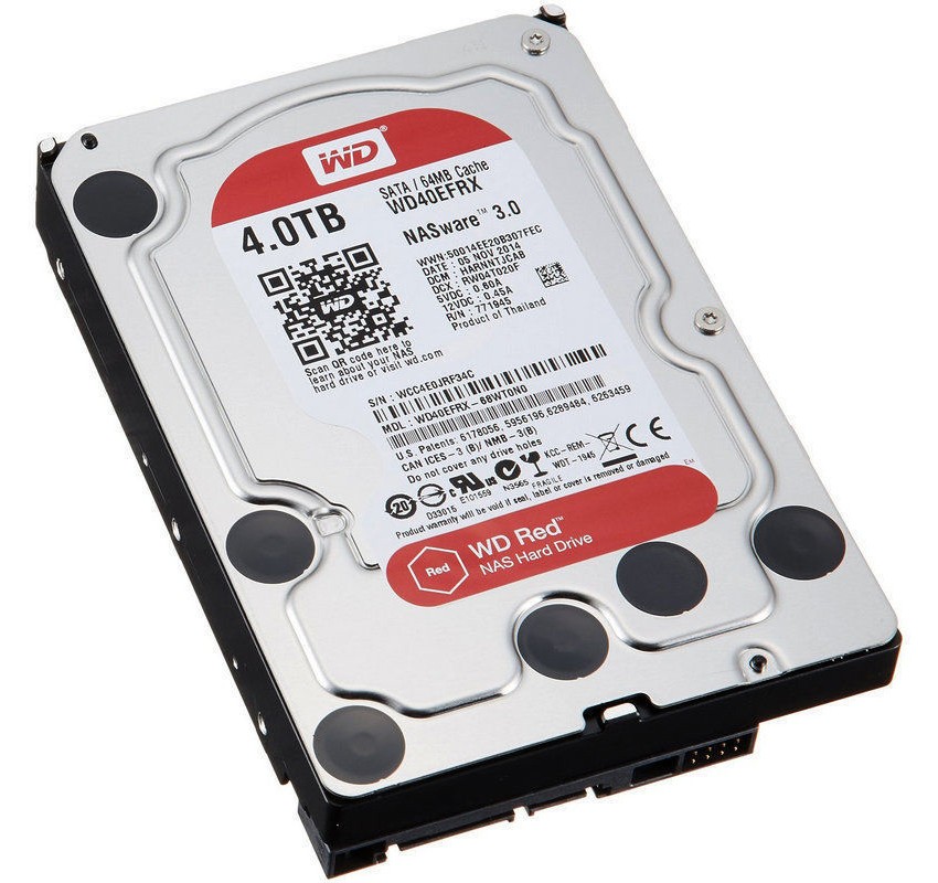 Western Digital Wd40efrx Wd Red 4tb Intellipower 64mb Cache 3.5"