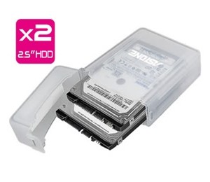 Astone CAS-220 2.5" HDD Protection Case Fits 2x 2.5" HDD