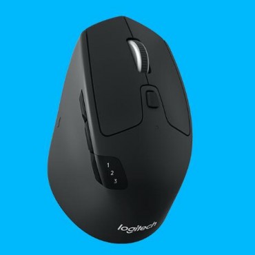 Logitech M720 Wireless Mouse Unifying Receiver/ Bluetooth Multi-device Black 1yr Wty 910-004792