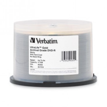 Verbatim 50 Pk Dvd-r 4.7gb Gold Archival Grade 8x Sp Hc 95355