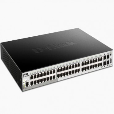 D-link (dgs-1510-52xmp) 52-port Gigabit Smartpro Stackable Poe Switch With 48 Rj45 And 4 Sfp+ 10g