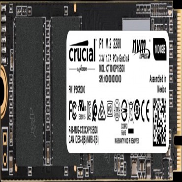 Crucial P1 500gb 3d Nand Nvme Pcie M.2 Ssd [ct500p1ssd8] 5yr Wty Ct500p1ssd8