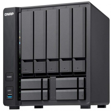 Qnap Tvs-951x-2g 5+4 Bay Nas (no Disk) Cel-3865u 2gb Usb(3) Gbe(1) 10gbase-t(1) 2yr Tvs-951x-2g