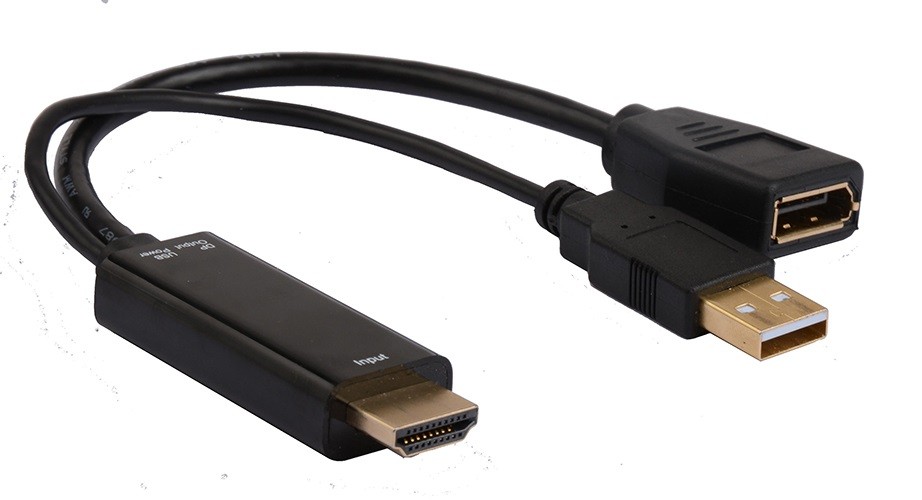 8ware Hdmi Male To Display Port Female With Usb (for Power) Gchdmidp2u