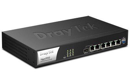 Draytek Vigor2952 Dual-WAN High-Performance Firewall VPN Gigabit Router 2xUSB for 3G/4G 4xWAN 100xTunnels 50