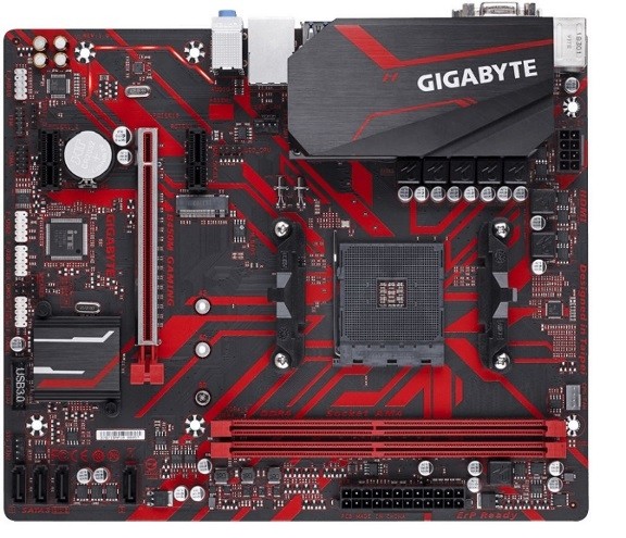 gigabyte b450m gaming amd ryzen atx - ga-b450mgaming