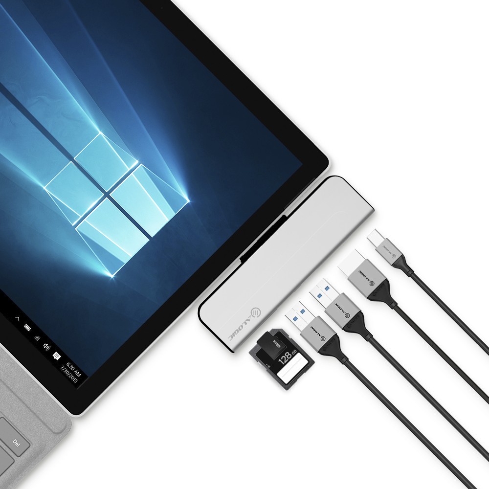 Surface Pro 4 Mini Displayport Resolution Alogic Surface Pro Dock Portable - Hdmi 4K Mini Displayport 4K 2 X Usb