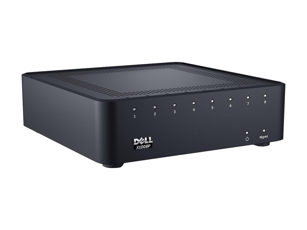 Dell X1008p Smart Web Managed Switch 8x 1gbe Poe Ports/x1008x1008p Limited Lifetime Hardware ...