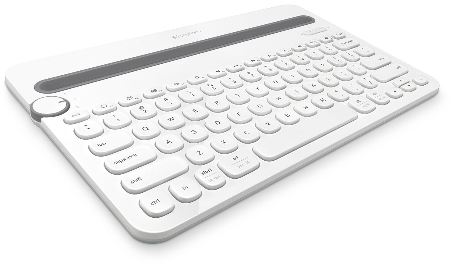 logitech k480 bluetooth multi device keyboard white 920 006381 a