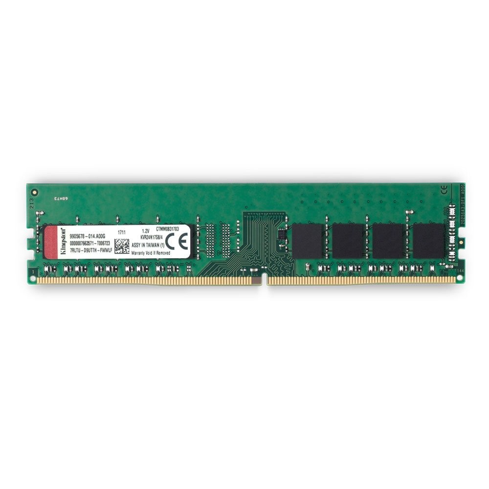 Kingston Ddr4 8Gb 2400Mhz Non Ecc Memory Ram Dimm Kvr24N17S8/8