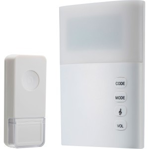 SWANN WIRELESS DOORCHIME WITH MAINS POWER & LARGE LED INDICATOR LIGHT