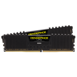 CORSAIR Vengeance LPX DDR4, 3000MHz 16GB 2 x 288 DIMM, Unbuffered, 16-20-20-38, Black Heat spreader, 1.35V, XMP 2.0, Supports 6th Intel Core i5/i7 Cmk16Gx4M2D3000C16