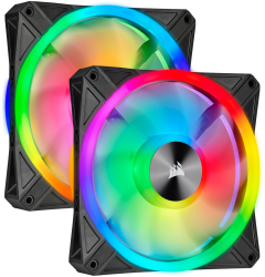 Corsair Ql140 Rgb Dual Fan Kit With Lighting Node Core Icue 140Mm Rgb Led Pwm Fan 26Dba 50.2 Cfm 2 Fan Pack Co-9050100-Ww