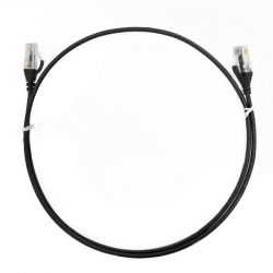 4cabling 0.25m Cat 6 Ultra Thin Lszh Ethernet Network Cables: Black 004.004.2001