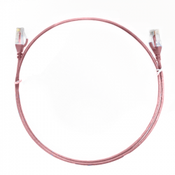 4cabling 2m Cat 6 Ultra Thin Lszh Ethernet Network Cables: Pink 004.004.7005