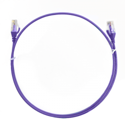 4cabling 1.5m Cat 6 Ultra Thin Lszh Ethernet Network Cables: Purple 004.004.4004
