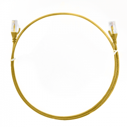 4cabling 3m Cat 6 Ultra Thin Lszh Ethernet Network Cables: Yellow 004.004.6006