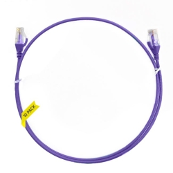2m CAT6 Ultra Thin Lszh Ethernet Network Cable | 10 Pack Purple 004.004.4005.10PACK