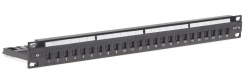 4cabling Cat 5e 24 Port Patch Panel - Universal Termination (110/ Katt)  006.003.0002
