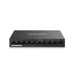 Mercusys MS110P 10-Port 10/100Mbps Desktop Switch With 8-Port PoE+, Up To 250 M MS110P
