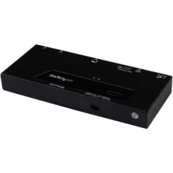 StarTech.com Audio/Video Switchbox - Cable - Taa Compliant - 1920 X 1200 - Full Hd - 2 Input Device - 1 Display - Display, Blu-ray Disc Player, Set-top Box, Gaming Console - 10 M Range - 2 X Hdmi In - 1 X Hdmi Out - Rack-mountable VS221HDQ