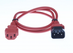 4cabling 1m Iec C13 To C14 Extension Cord: Red 011.180.1210