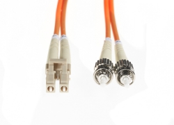 4cabling 10m Lc-st Om1 Multimode Fibre Optic Cable: Orange Fl.om1lcst10m