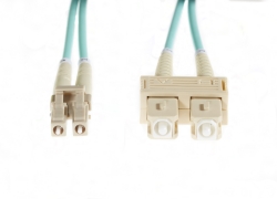 4cabling 30m Lc-sc Om3 Multimode Fibre Optic Cable: Aqua Fl.om3lcsc30m