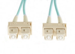 4cabling 0.5m Sc-sc Om3 Multimode Fibre Optic Cable: Aqua Fl.om3scsc05m