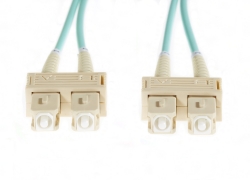 4cabling 10m Sc-sc Om3 Multimode Fibre Optic Cable: Aqua Fl.om3scsc10m
