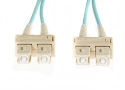 4cabling 2m Sc-sc Om4 Multimode Fibre Optic Cable: Aqua 015.006.4402