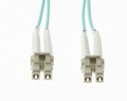4cabling 0.5m Lc Flexi Boot - Lc Flexi Boot Om4 Multimode Fibre Optic Duplex Patch Lead 015.010.4100