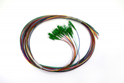 4Cabling - Fibre Pigtail Lc/Apc Os2 / Os1 Singlemode 2M - 12 Pack Rainbow