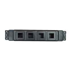 4cabling Elsafe Pb Series 4 Data Punch Outs Frame & Face Plates Black 107290
