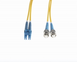 1m LC-ST OS1 / OS2 Singlemode Fibre Optic Cable: Yellow FL.OS2LCST1M
