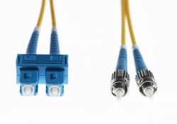 4Cabling 20M Sc-St Os1/ Os2 Singlemode Fibre Optic Cable : Yellow (Fl.Os2Scst20M)