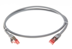 1m CAT6A S/Ftp Lszh Ethernet Network Cable | Grey 004.100.7003