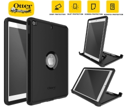 OtterBox Defender Apple IPad (10.2") (9th/8th/7th Gen) Case Black -No Retail Packaging- (77-62035), Drop+ 2X Military Standard, 7 Years Warranty 77-62035