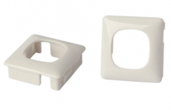4cabling Elsafe | Workstation Data Bezel - 25.4sq Cutout To Suit Au/ Nz “ White 201670