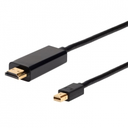 4Cabling 1.5M Mini Displayport Male To Hdmi 2.0 Male Cable. 4K2K @60Hz. Black 022.002.0461