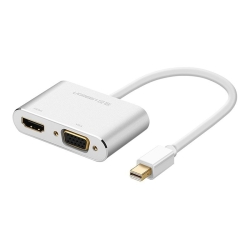 Ugreen Mini DP To Hdmi/vga Converter Silver (20421) ACBUGN20421