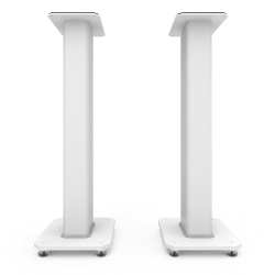 Kanto SX30W 30" Tall Fillable Speaker Stands With Isolation Feet - Pair, White KO-SX30W