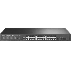 Tp-Link Omada 24-Port Managed Gigabit L2+ Rack Switch, 2.5G(24), 10G SFP+(4), 5YR SG3428X-M2