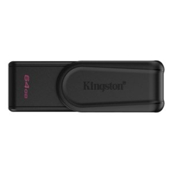 DataTraveler Exodia S USB Flash Drive - USB 3.2 Gen 1 - 64GB - Black/Black DTXS/64GB