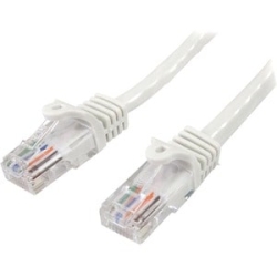 1mWhiteSnaglessUTPCat5ePatchCable 45PAT1MWH