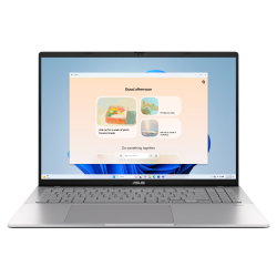 Vivobook S16 - 16" Fhd Oled 60Hz Nt / AMD Ryzen Ai 7 445 / DDR5 16GB / 512GB SSD / Int / Cool Silver / Win 11 Home / 1YR 90NB17M2-M00830