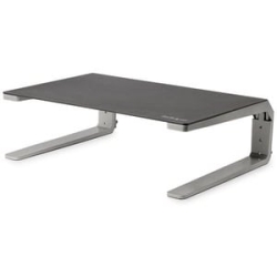 StarTech.com Monitor Riser Stand, For Up To 32" (22lb/10kg) Monitor, Monitor Riser, Steel&Aluminum, Monitor Shelf W/ Three Height Settings - Raise Your Monitor To A Comfortable Viewing Height With This Monitor Riser Stand - Steel And Aluminum Computer Mo