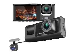 Bdi C309 3-Camera 1080P Front & 720P Inside 2 Inch Screen + 480P Back Dash Cam ELEBDIC309